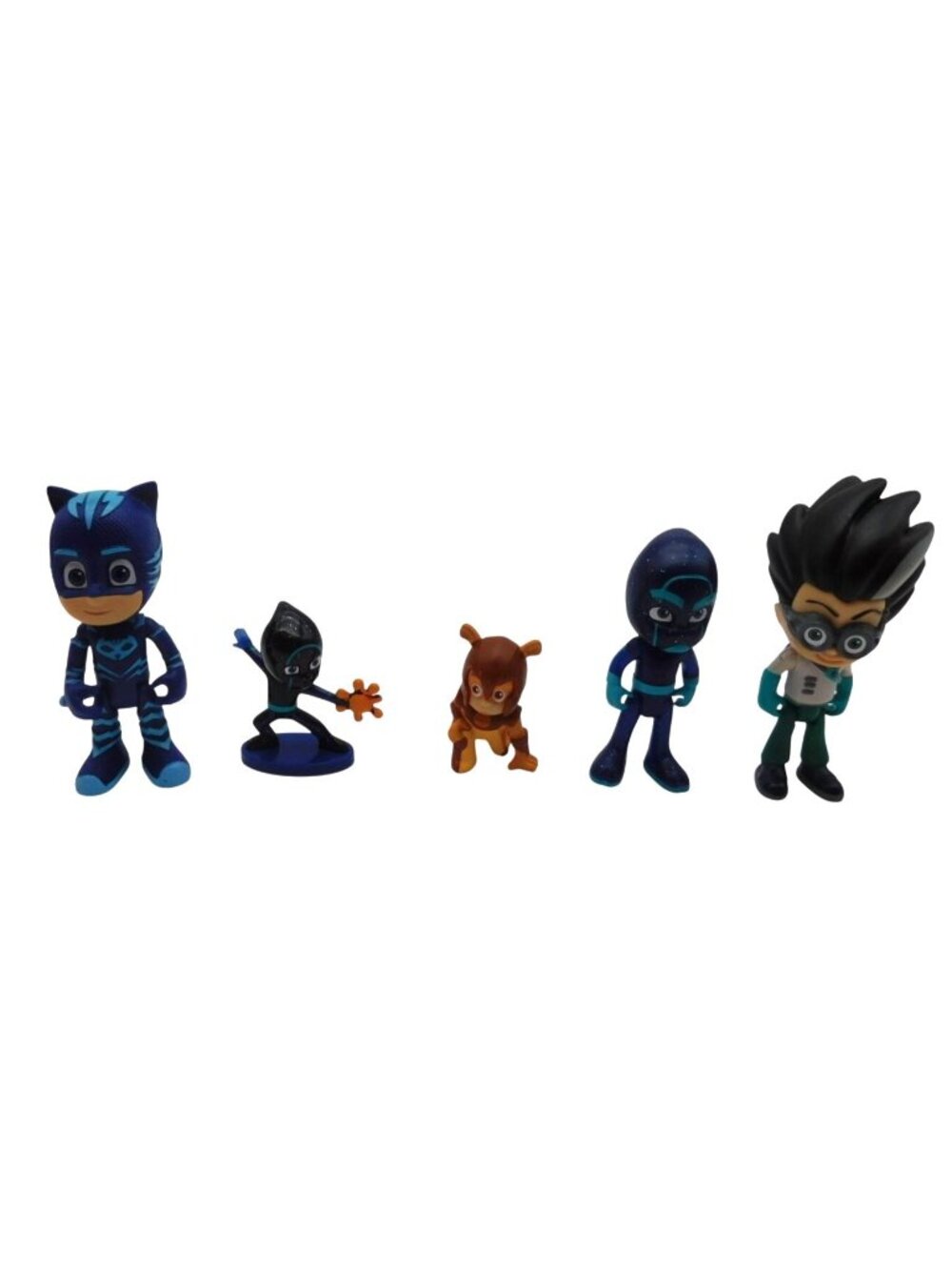 5 Just Play PJ Mask Plastic Figurines Lot Catboy Ninja Dylan Romeo Figure 2" 3"